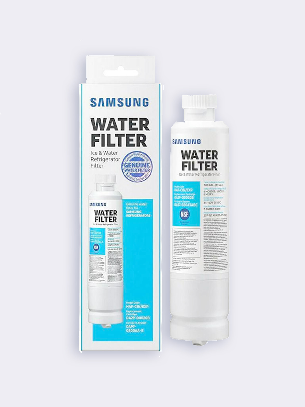 Filtro Samsung redondo agua para refrigerador